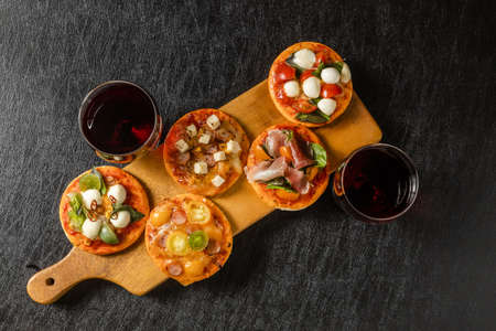 Mixed Pizza Italian Delicate Food Mixed Pizzaの写真素材