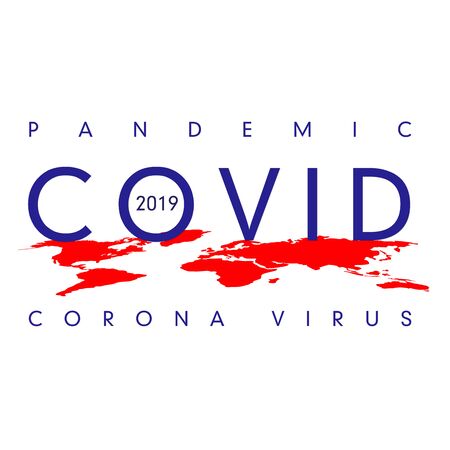 Coronavirus outbreak pandemic in 2019. Image representing how coronavirus has covered whole worldの写真素材
