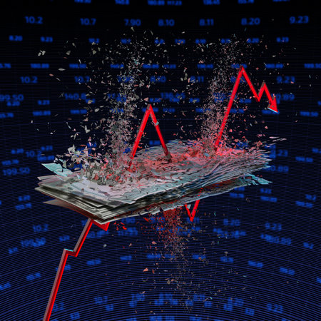 Dollar and Arrow 3D Illustration A visual prepared for content on economy.