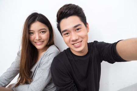 Young Asian Coupleの写真素材