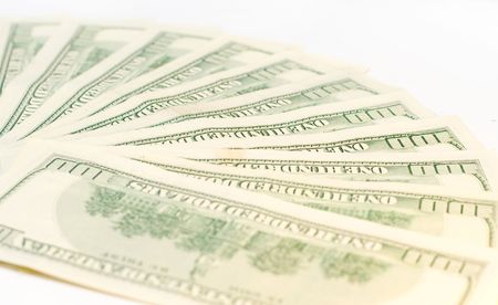 US Dollars banknotesの写真素材