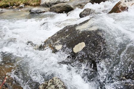 Waterfall in spring season