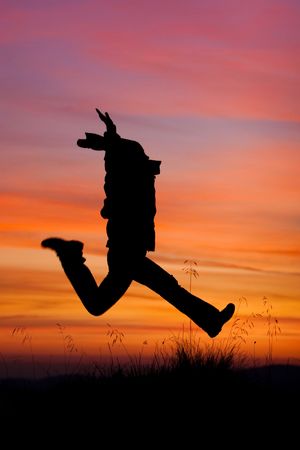 Hiking in the Carpathian mountainsの写真素材