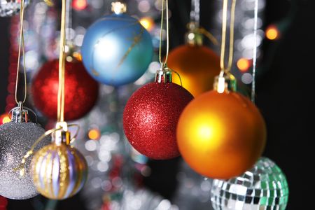 Christmas decoratedの写真素材