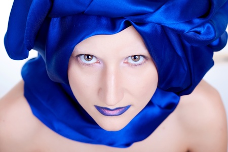 middle eastern woman with veilの写真素材