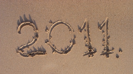 Signs on sandの写真素材