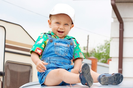 Sweet baby boyの写真素材