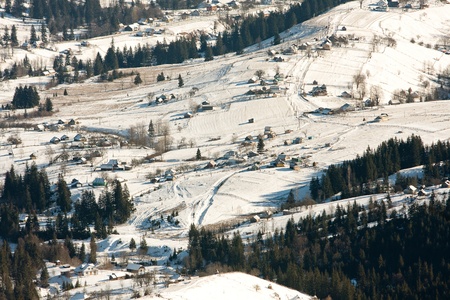 Winter mountainsの写真素材