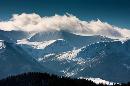 Winter mountainsの写真素材