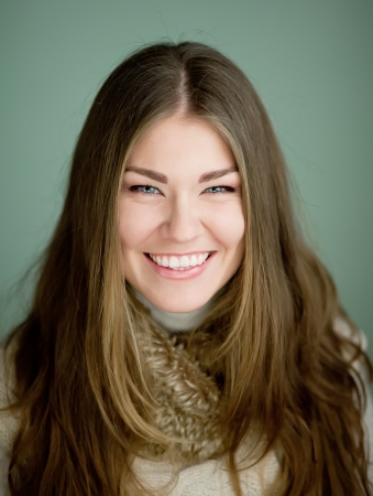 Portrait of young beautiful woman の写真素材