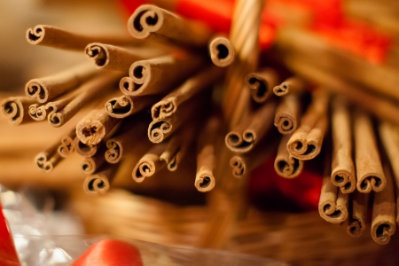 Cinnamon sticksの写真素材