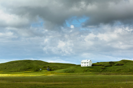 View at Icelandic plains during summertimeの写真素材