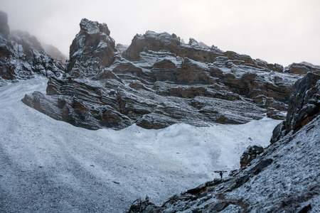 Valley on Annapurna circuit trek