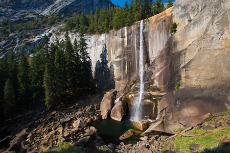 Vernal falls in Yosemite national park, California, USAの写真素材