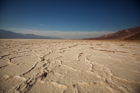 View along Badwater Road in Death Valley National Park, California. Badlands, canyonの写真素材