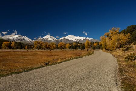 Beautiful autumn landscape in the mountainsの写真素材