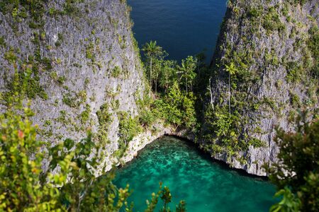 Picuresque landscape Wajag island, Raja Ampat, Indonesiaの写真素材