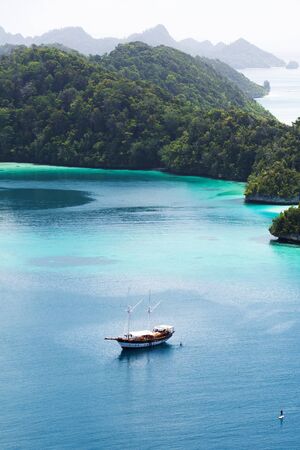 Picuresque landscape Wajag island, Raja Ampat, Indonesiaの写真素材