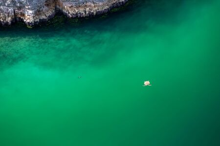 View from viewpoint of Piaynemo island, Raja Ampat, Indonesiaの写真素材