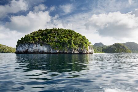 Picuresque landscape Wajag island, Raja Ampat, Indonesiaの写真素材
