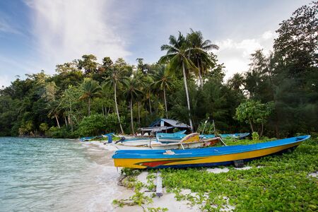 Panun Paradise Homestay, Misool, Raja Ampat, Indonesiaの写真素材