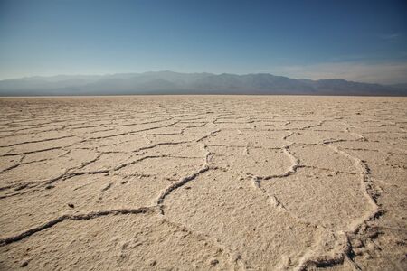 View along Badwater Road in Death Valley National Park, California. Badlands, canyonの写真素材