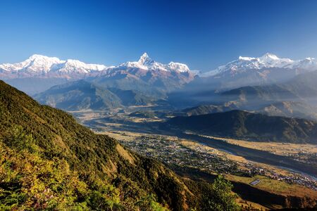 Beautiful landscape of Himalaya mountainsの写真素材