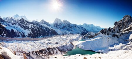 Beautiful landscape of Himalaya mountains の写真素材