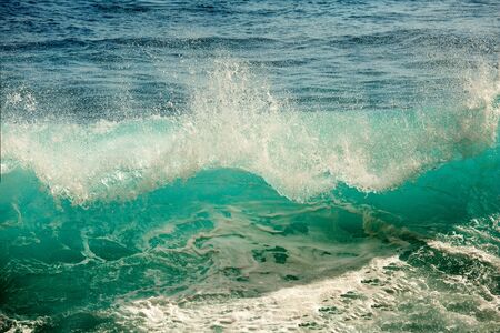 Big blue stormy ocean wave