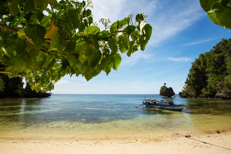 Scenic Togean island, Sulawesi, Indonesiaの写真素材