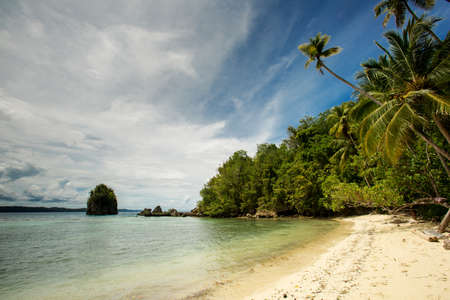 Scenic Togean island, Sulawesi, Indonesiaの写真素材