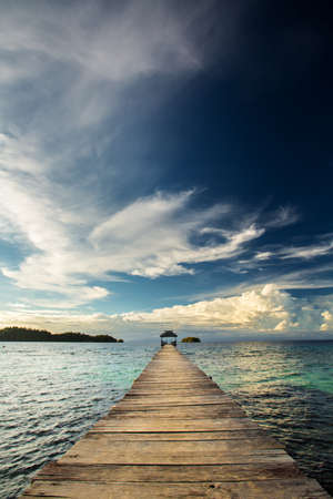 Scenic Togean island, Sulawesi, Indonesiaの写真素材