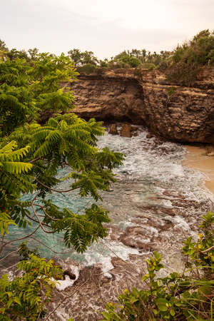Beautiful landscape on the island of Nusa Penidaの写真素材
