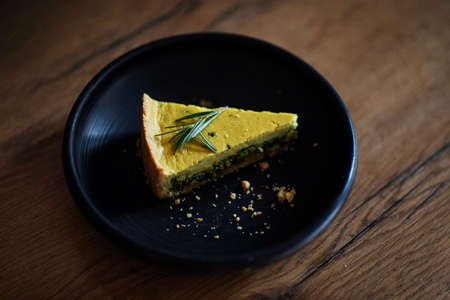 Home made spinach cake