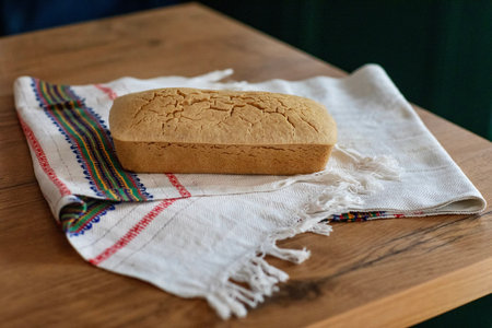 Homemade gluten free bread. Food for healthの写真素材