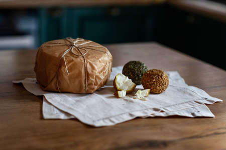 Yummy goat cheeseの写真素材