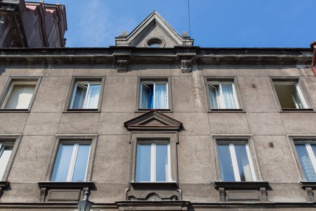 Traditional houses in the old medieval city of Tallinn, Estoniaの写真素材