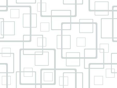 Pattern with contour squares on white background