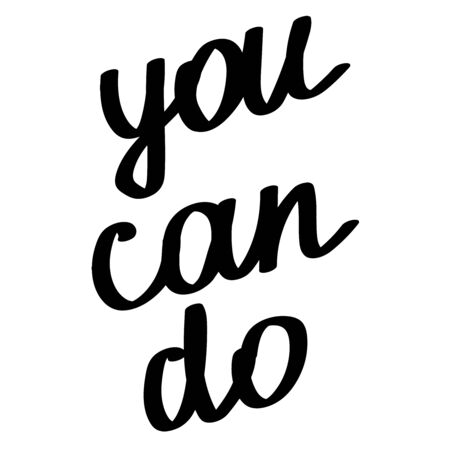 Hand written calligraphy, brush painted letters. Vector illustration.のイラスト素材