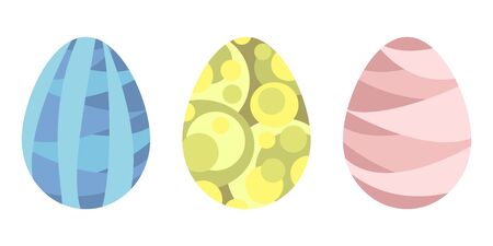 Vector illustration. Easter eggs icons.のイラスト素材