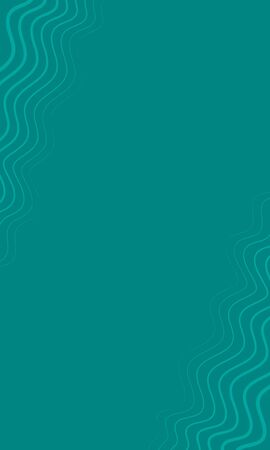 Abstract wavy stripes on turquoise background. Creative line art. Design elements. Many turquoise lines.の写真素材