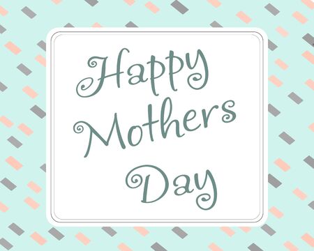 Chaotic ornament of spots. Illustration.Mother's day background with hand written text happy mother's day の写真素材