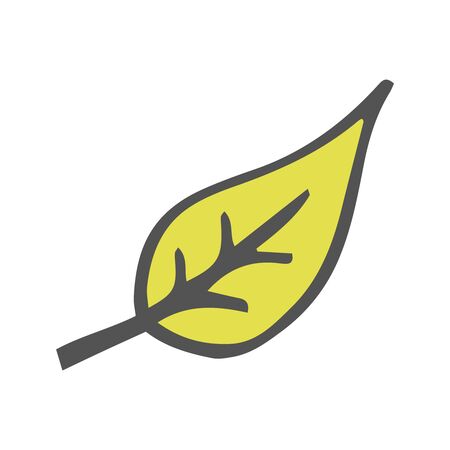 November sale. Decorative border. Halloween. Maple branch. Vector illustration. Yellow leave. Leave in cartoon style. A cute background. Seasonal banner. September fall. October party.の写真素材