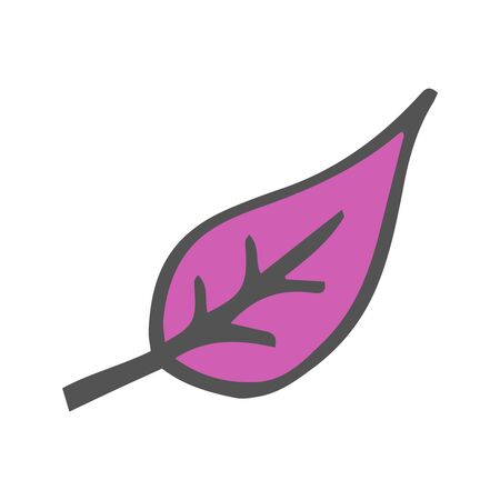 November sale. Decorative border. Halloween. Maple branch. Vector illustration. Pink leave. Leave in cartoon style. A cute background. Seasonal banner. September fall. October party.の写真素材