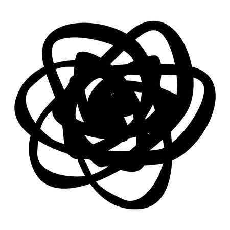 Black elements on a white background .Black vector brush strokes collectionのイラスト素材