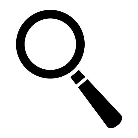 Search Icon Vector. Isolated contour black drawing. For social networks, print. Biology scienceのイラスト素材