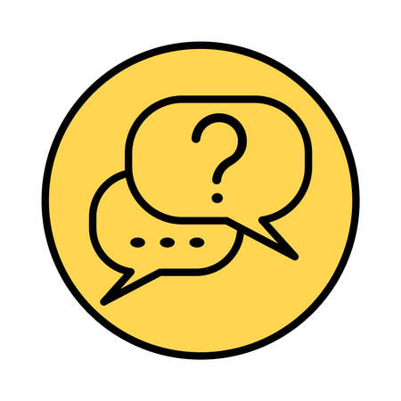 Chat, dialog, conversation icon symbol. On white background. Icon vector illustration.のイラスト素材