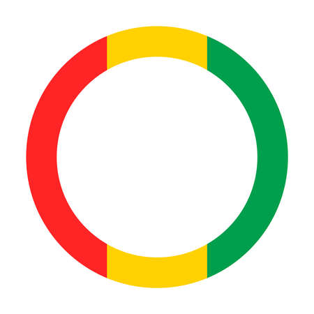 Made in Guinea, rounded rectangles. Vector logo isolated on white background.のイラスト素材