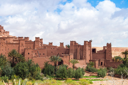 The Berber village Kasbah Ait Ben Haddou in Ouarzazate, Moroccoの写真素材