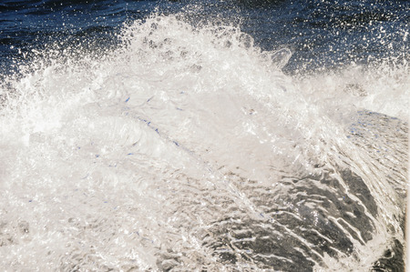 Water wave produced by a boat
